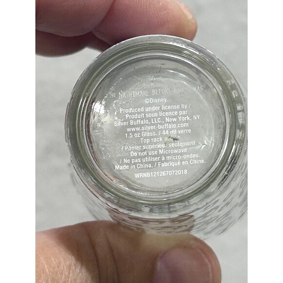 Tim Burton's The Nightmare Before Christmas Inkblots 1.5oz. Mini Shot Glasses 2 - Picture 7 of 7